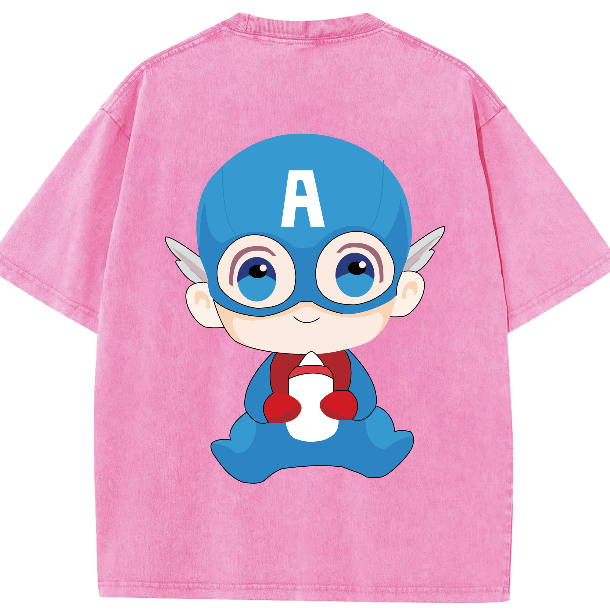 （画像用） アベンジャーズ The Avengers 綿100% ヴィンテージ風 半袖Tシャツ（背面プリント）